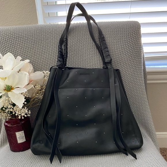 AllSaints Kathi Studded Leather Tote Bag - Picture 5 of 8